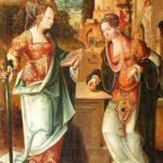 niederländisches Gemälde: Barbara und Katharina von Alexandria, wohl zwischen 1500 und 1550, im Louvre in Paris
