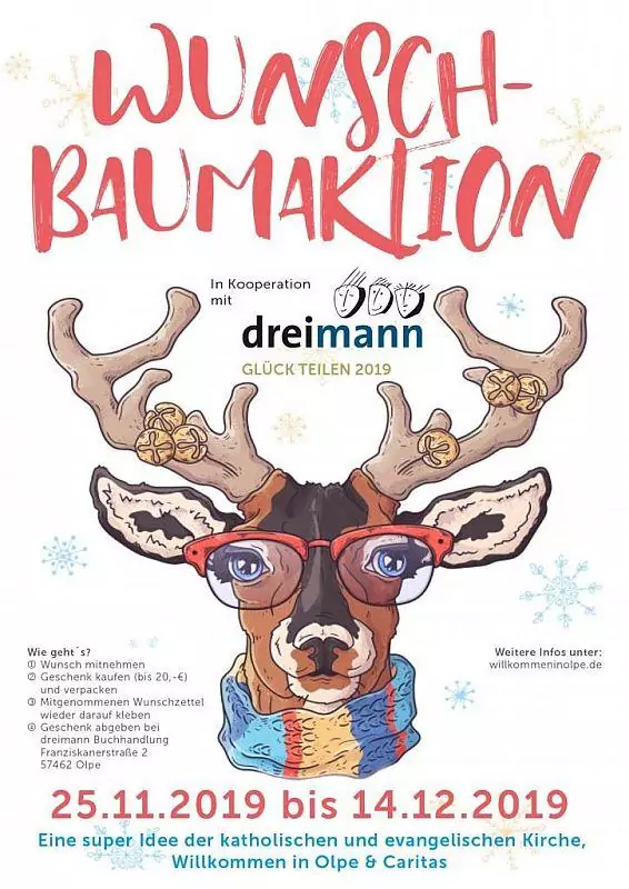 Plakat Wunschbaumaktion 2019