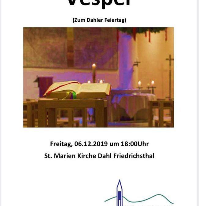 Vesper mit Mari­en­markt in&nbsp;Dahl