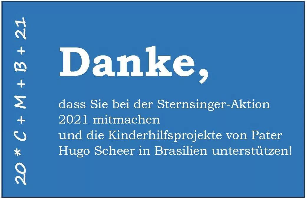 Das Ergebnis der Corona-Stern­sin­ger­ak­tion 2021 ist&nbsp;da.