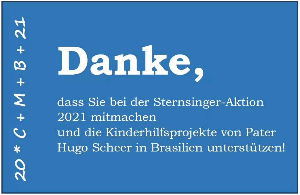 Bild Sternsinger_Danke 2021