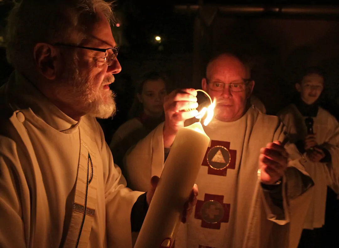 Osternacht Kerze