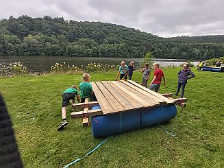 Floss­bau­ak­tion in Kirchesohl