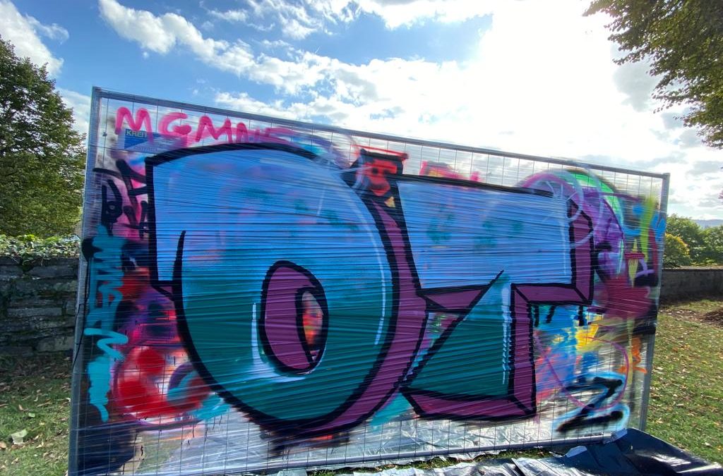 Graf­fiti Work­shop im Rahmen des Kulturrucksacks