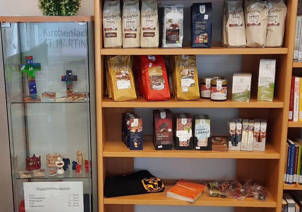 Neustart mit Fair­trade im Kirchenladen.