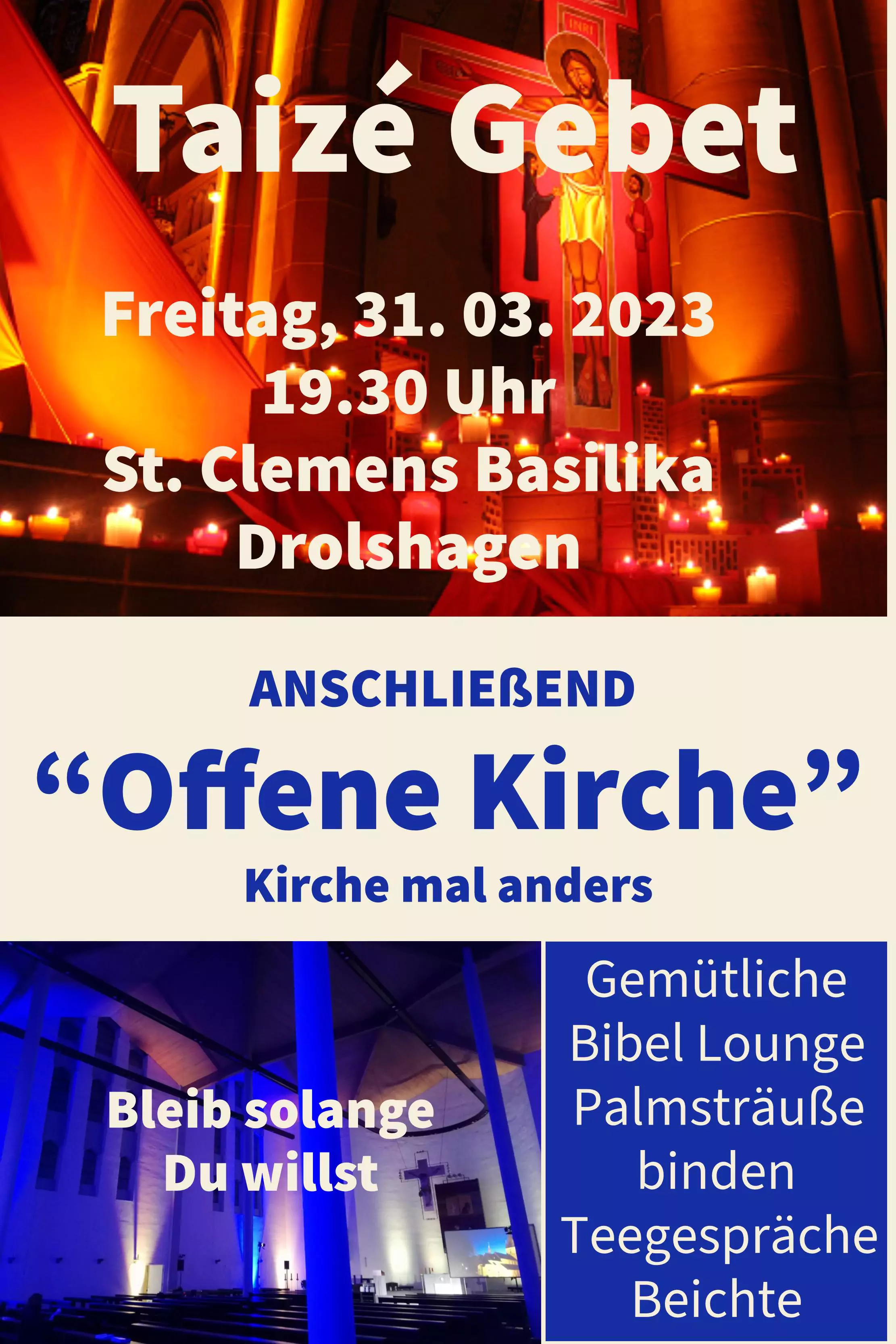 Taizé Gebet in der Basilika St. Clemens Drolshagen - Pastoraler Raum