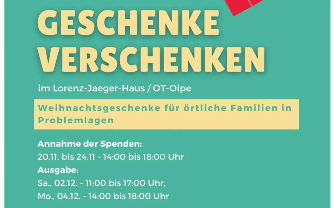 Geschenke verschenken und Kindern eine Freude machen