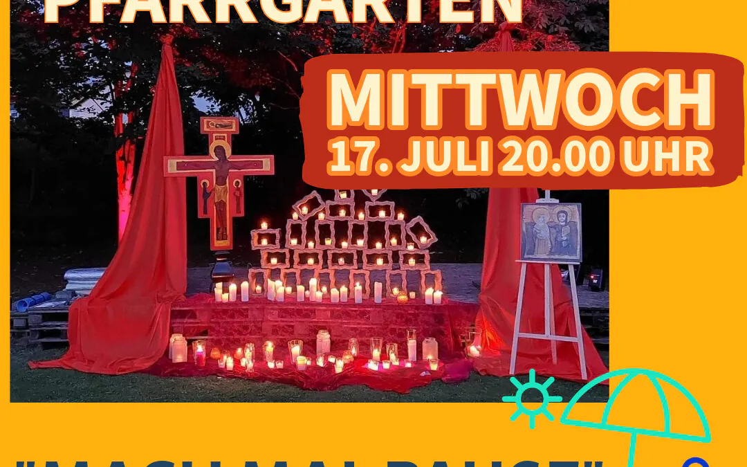 Taizé Gebet im Pfarr­garten von St. Clemens Drolshagen