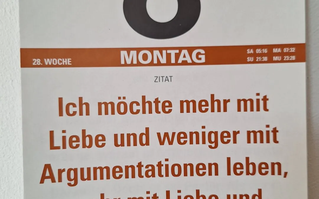 Gedanken zum Tag — 17. Juli 2024 — Mitt­woch der 15. Woche im Jahreskreis