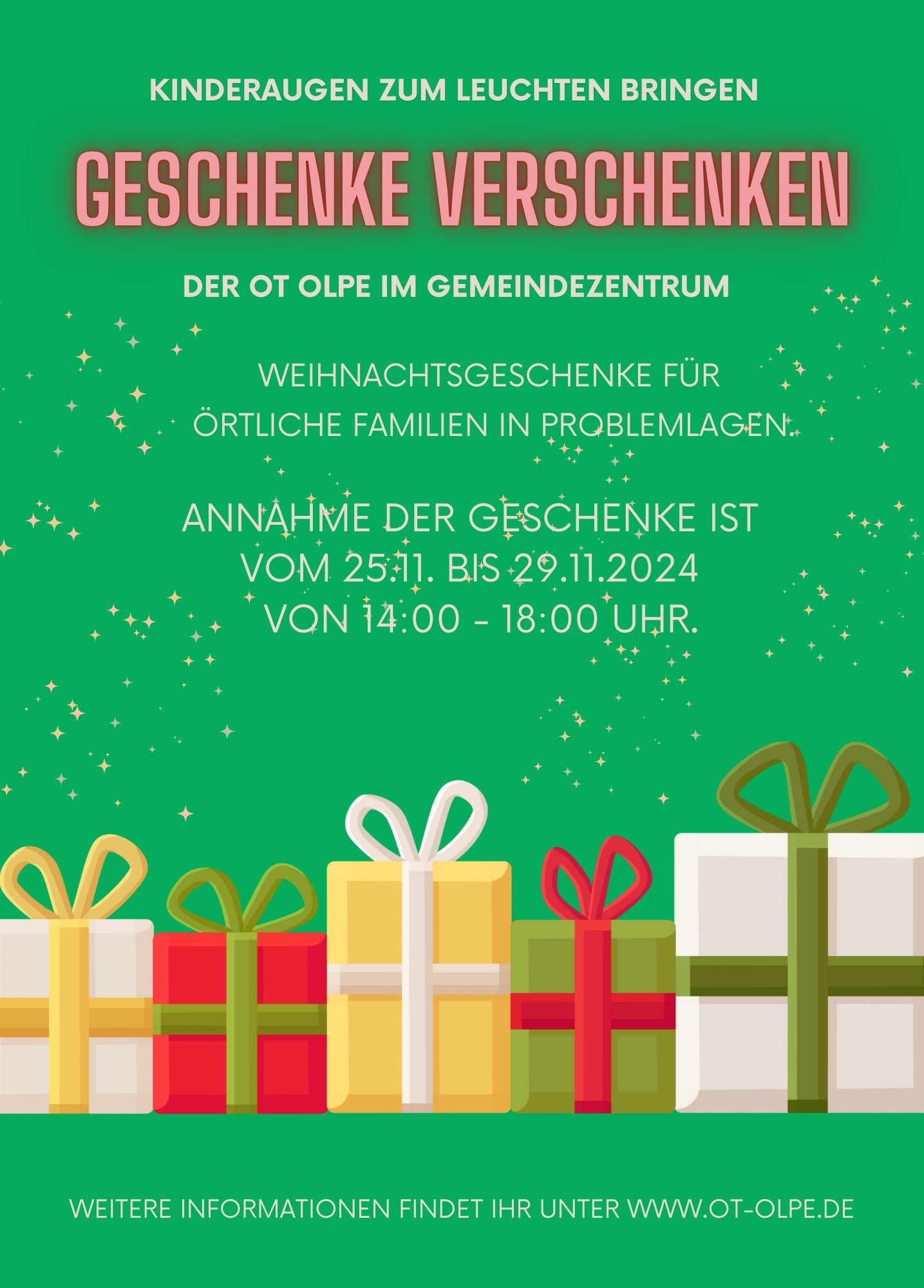 Geschenke Verschenken vorne