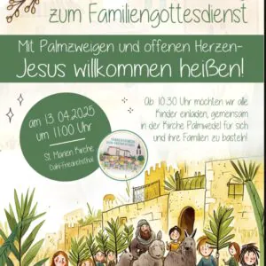 Plakat Familiengottesdienst Dahl 13.04.2025
