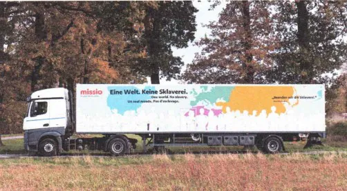 Missio Truck auf dem Olper Marktplat