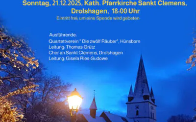 Advents­kon­zert der beson­deren Art am 4. Advents­sonntag in St. Clemens Drolshagen