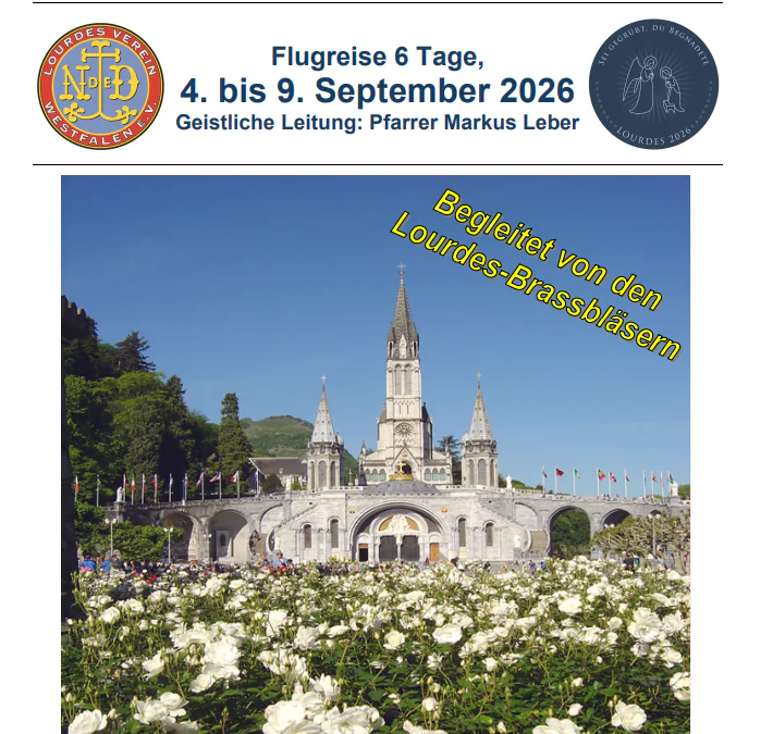 24. Lour­des­wall­fahrt&nbsp;2026