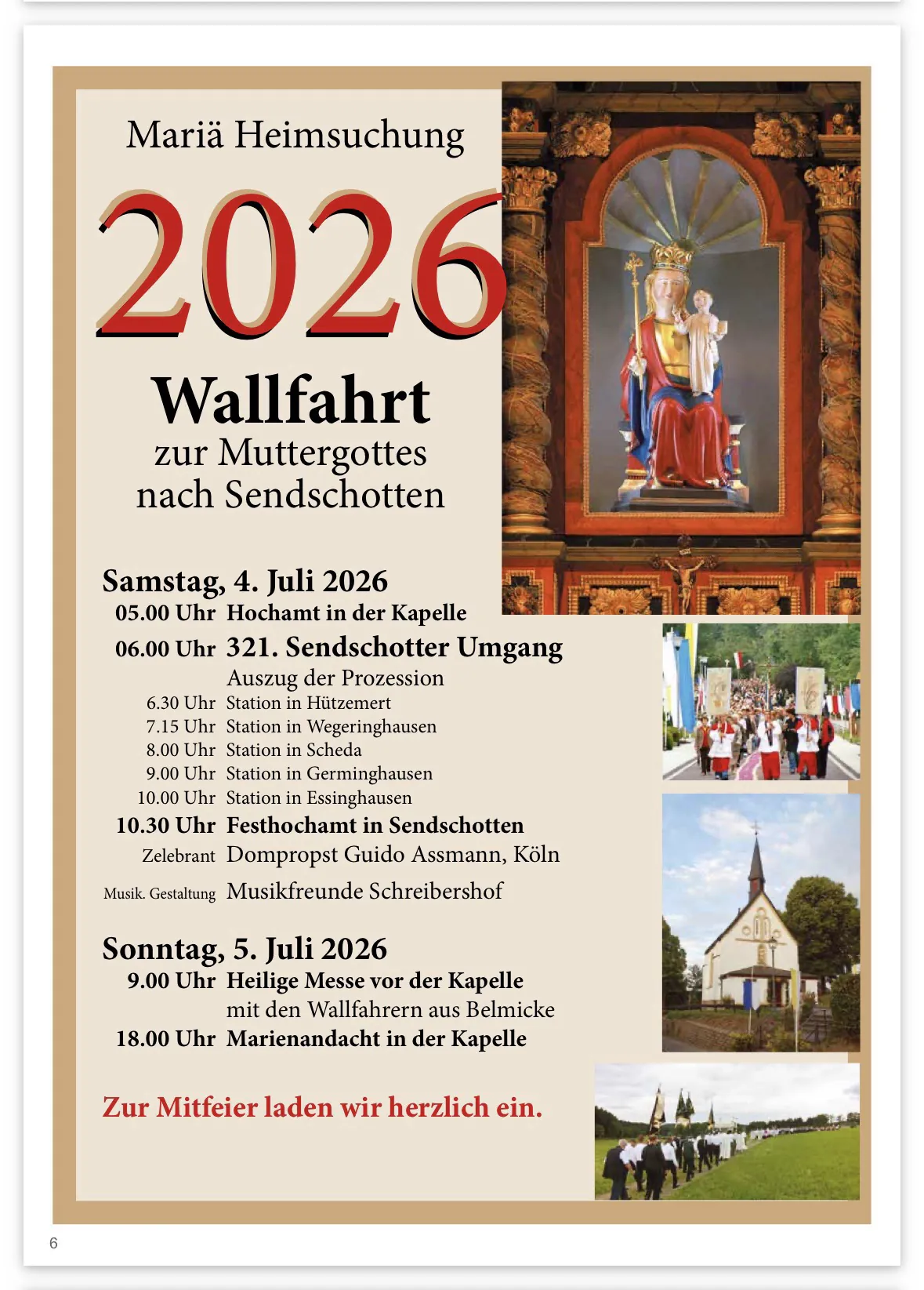321. Send­schotter Umgang – Wall­fahrt nach Sendschotten
